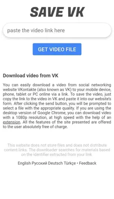 Vk Video Downloader android App screenshot 1